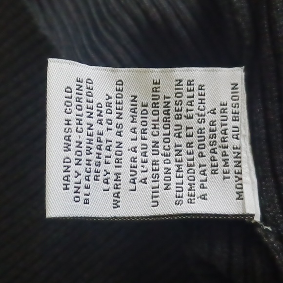 Ribbed Black Knit Ballet X Front Top CV200459 CARMEN Marc Valvo Stretchy - Picture 7 of 7